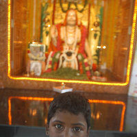 Mass prayer for Rajini recovery at Ragavendra Temple